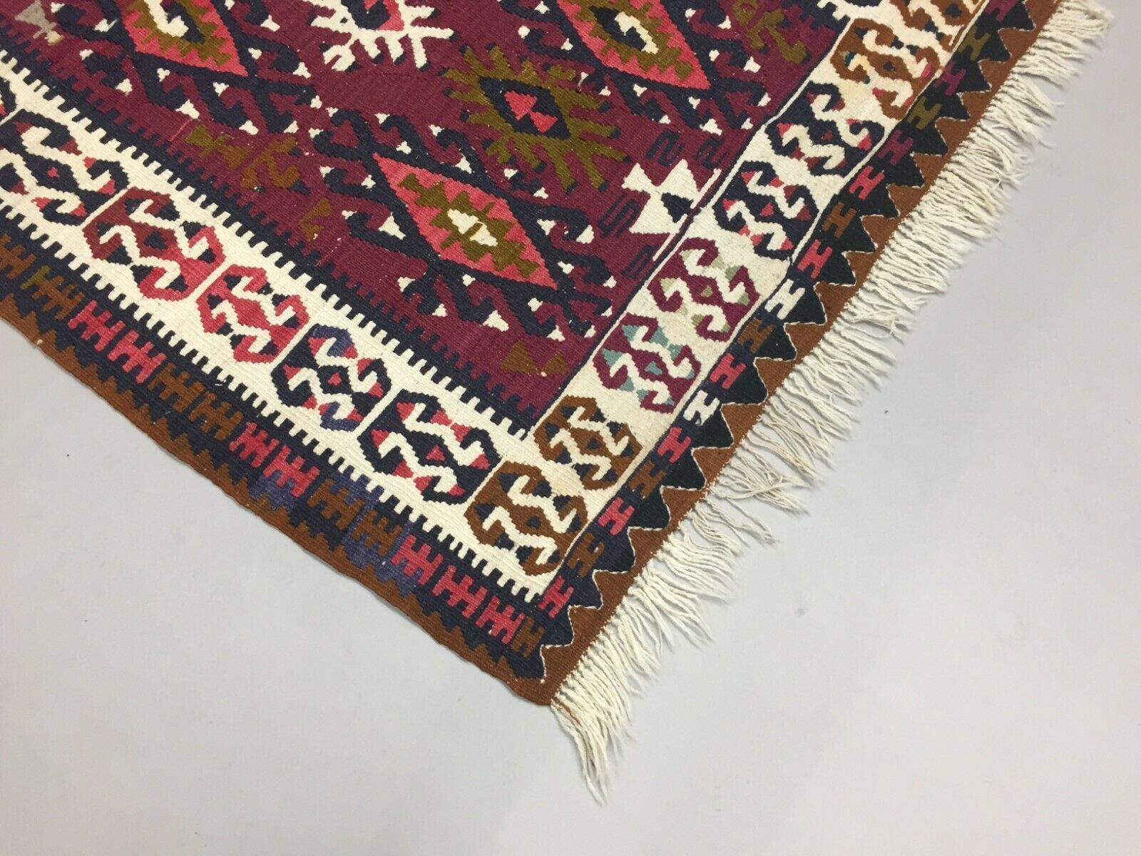 Turkish Kilim 180x112 Cm Wool Kelim Rug Red Green Medium photo 475.0