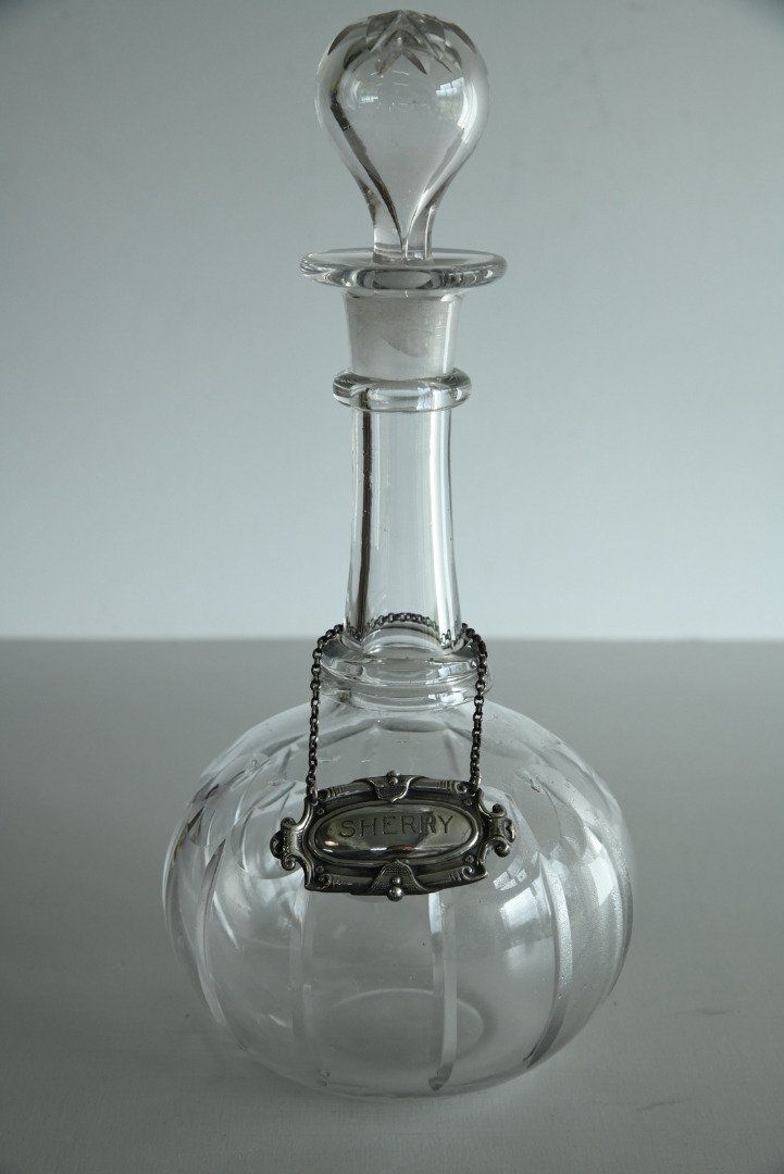 Antique Glass Decanter photo Home Decor