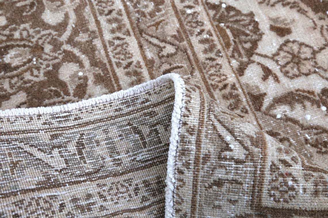 photo for sale 294x377 Cm Rare, Turkish Rug, Oriental, Living Room Area Rug, Rugs, Neutral Hand Knotted, Traditional Wool Rug, Pinkish Faded Brown, Beige