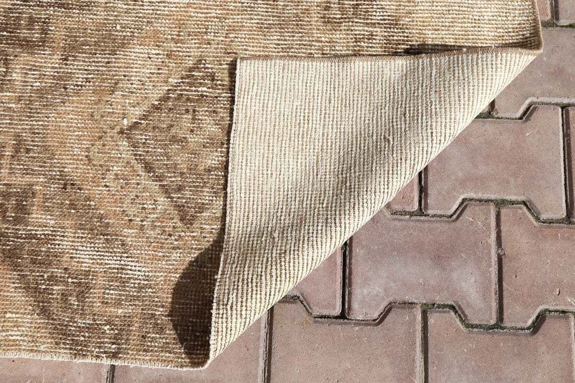 93x330 Cm Turkish Runner Turkish Rug, Runners, Handmade Rugs Runner, Turkey Rug, Rugs, Runner Rug Turkey, Faded Brown, Beige Boho Chic photo vintage