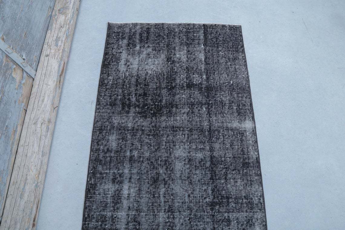 75x378 Cm Faded Red Runner, Distressed Black Gray White Turkish Runner Rug, Ethnic Muted Floor Runners, Handmade Runner Entryway Runner Rugs photo vinterior