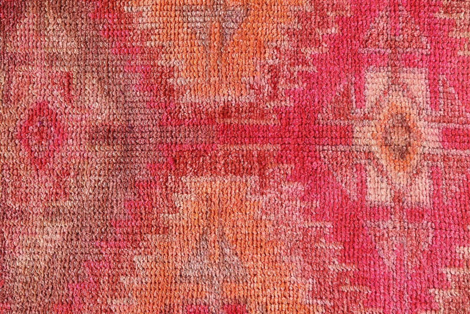 79x408 Cm Pink, Turkish Runner, Vintage Runner, Shabby Chic, Hallway Runner, Runner Rug, Geometric Runner, Oushak Runner, Oushak Runner, Rug photo vinterior