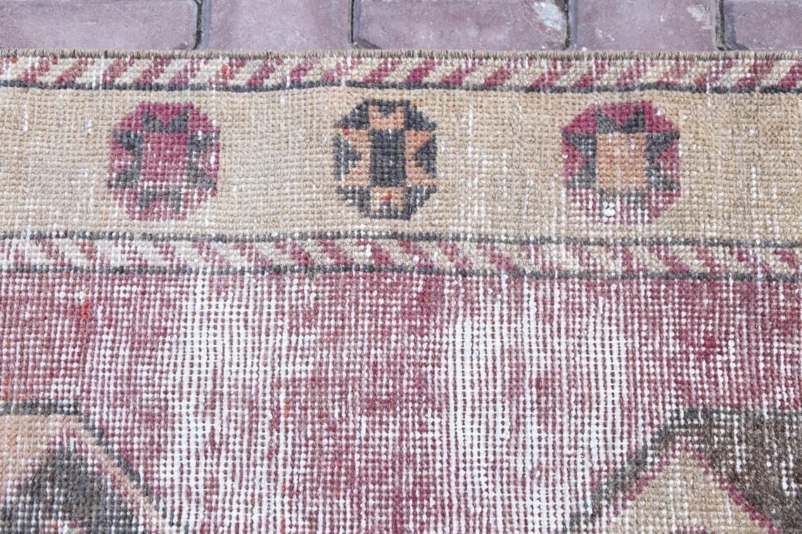 110x381 Cm Lavender, Turkish Runner Rug, Turkish Rug, Vintage Oushak Rug, Runner Rug, Home Decor, Carpet, Rug Runner, Bohemian Rug Purple photo 450.0