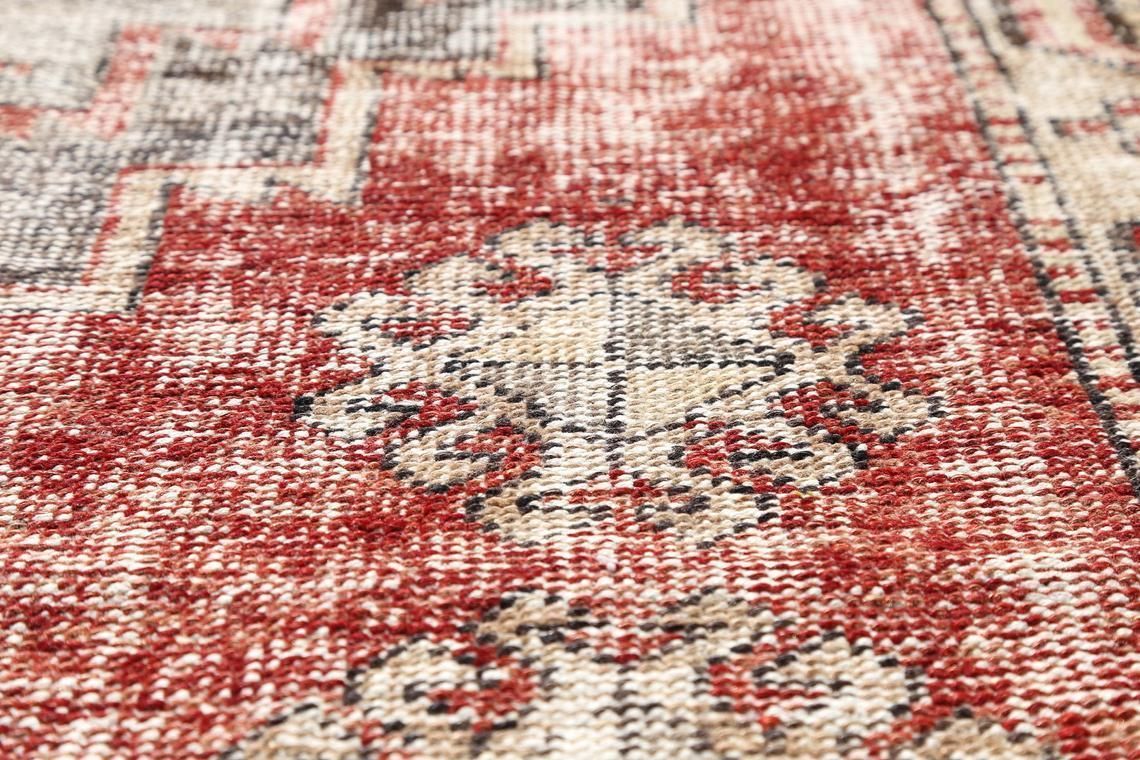 114x389 Cm Turkish Runner Rug, Rugs Runner, Vintage Runner, Runner Rug Red, Turkish Runner Rug, Oushak Runner, Hallway Faded Red Diamond photo buy