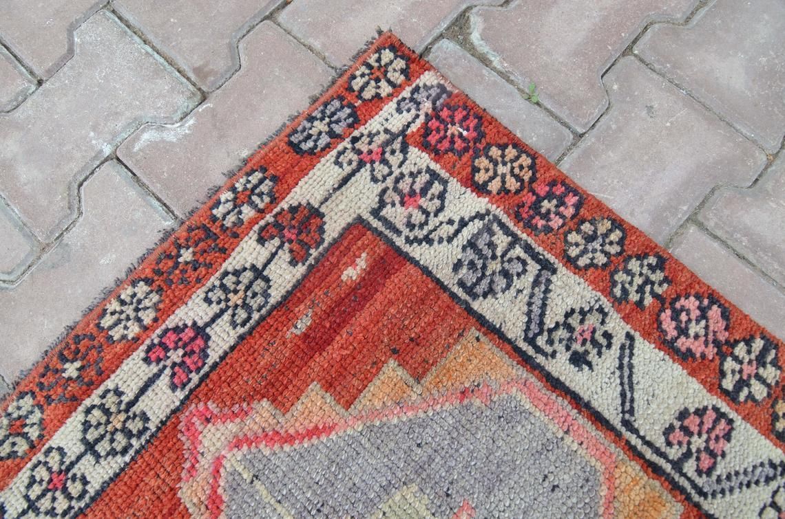 74x401 Cm Red Runner, Turkish Runner, Hallway Runner, Oushak Runner, Handmade, Wool Runner, Home Decor, Red Carpet, Vintage Runner, Red Rug photo vinterior
