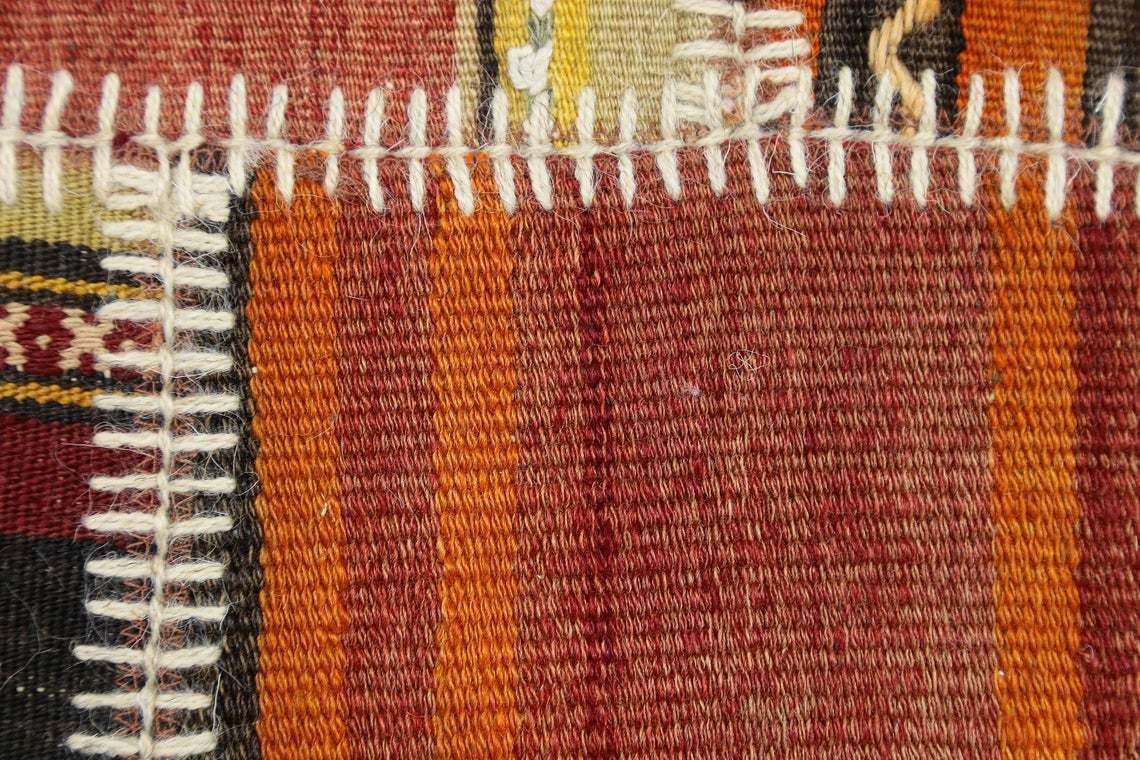 Special Design Patchwork Kilim Rug Vintage Handmade Patch Rugs Oushak Anatolian Teppich Vintage Carpet Tapis Aztec Style Boho 6.7x10 Ft photo buy