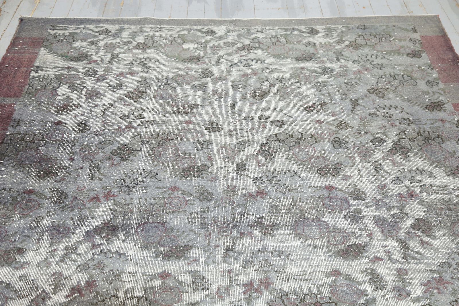 Handmade Turkish Rug, Gray Anatolian Rug, Oushak Rug, Grey Area Rug, Carved Wool Rug, Natural photo Textiles