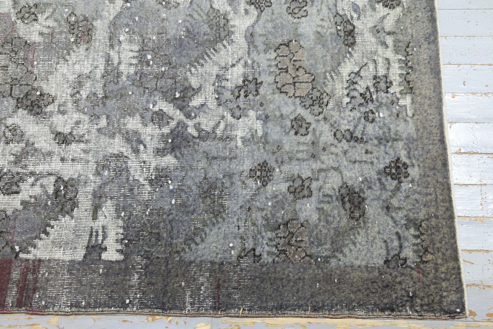 Handmade Turkish Rug, Gray Anatolian Rug, Oushak Rug, Grey Area Rug, Carved Wool Rug, Natural photo vinterior