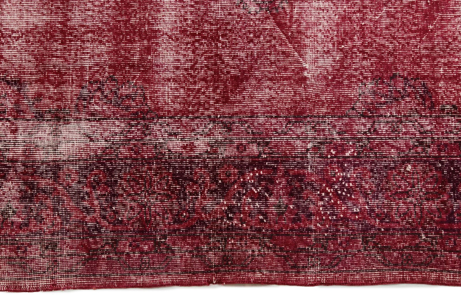 Red Rug, Claret Burgundy Wine And White, Anatolian Turkish Rug, Home Decor Rugs, Oushak Handmade, photo vinterior