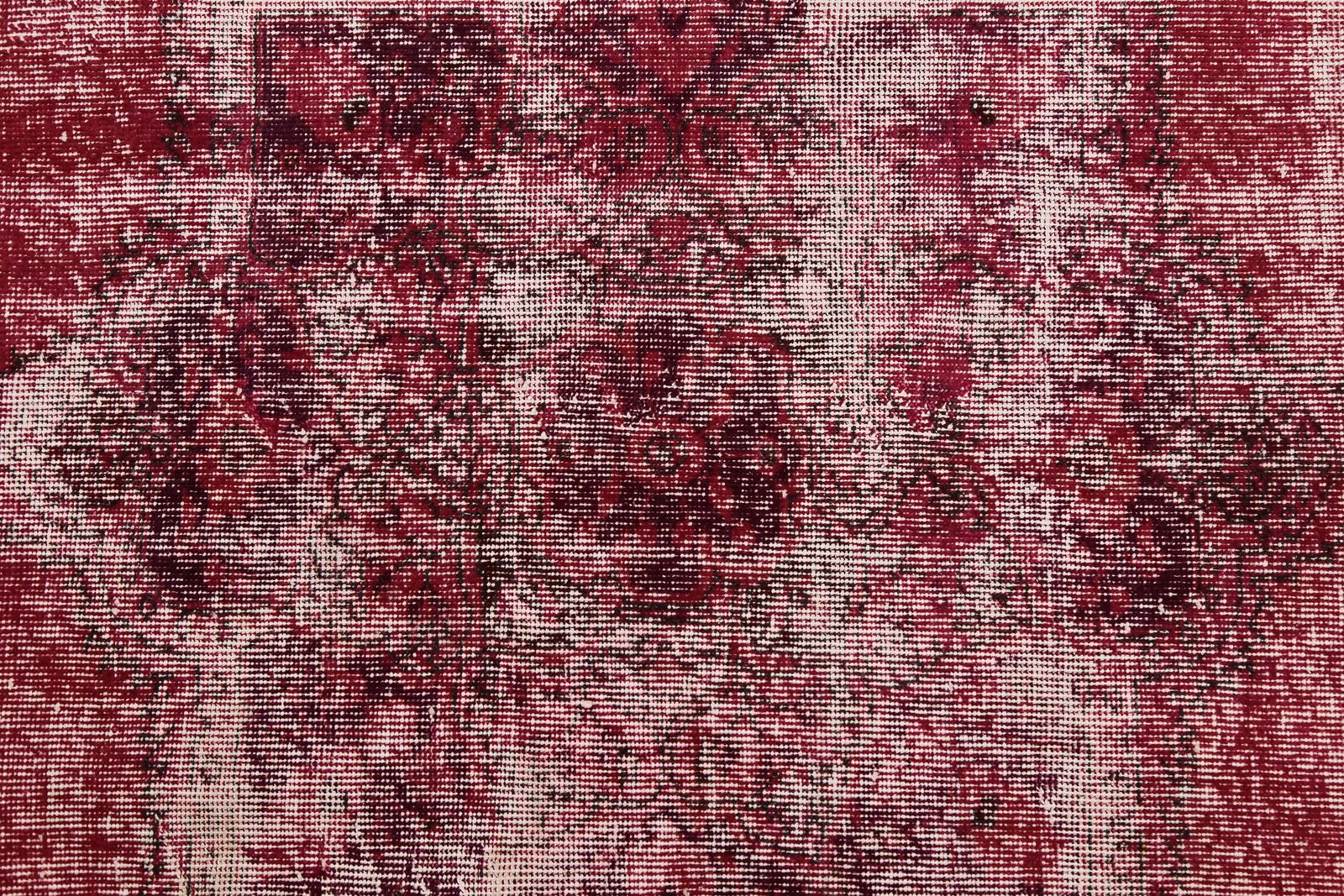 Red Rug, Claret Burgundy Wine And White, Anatolian Turkish Rug, Home Decor Rugs, Oushak Handmade, photo vintage