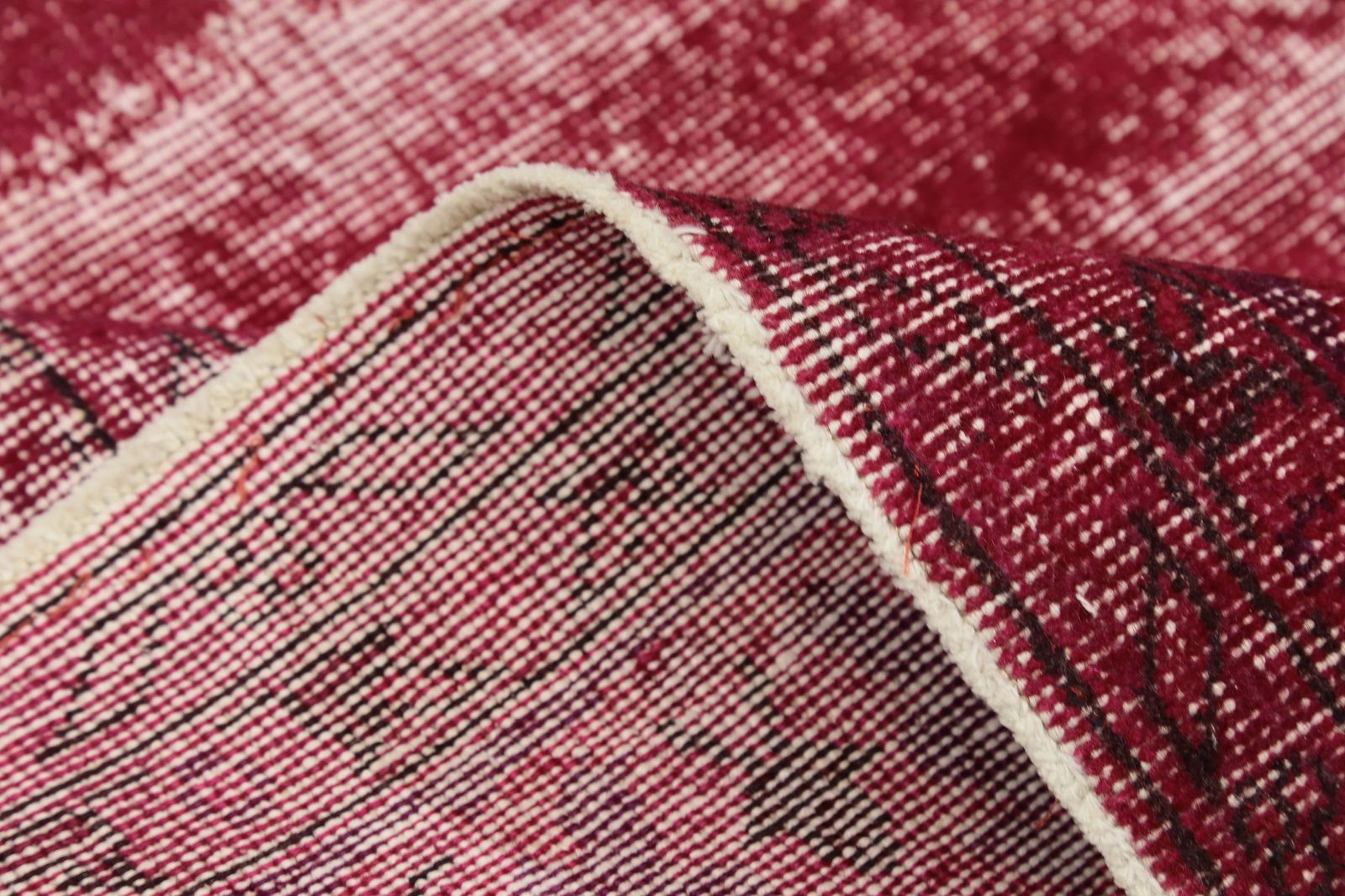 photo for sale Red Rug, Claret Burgundy Wine And White, Anatolian Turkish Rug, Home Decor Rugs, Oushak Handmade,