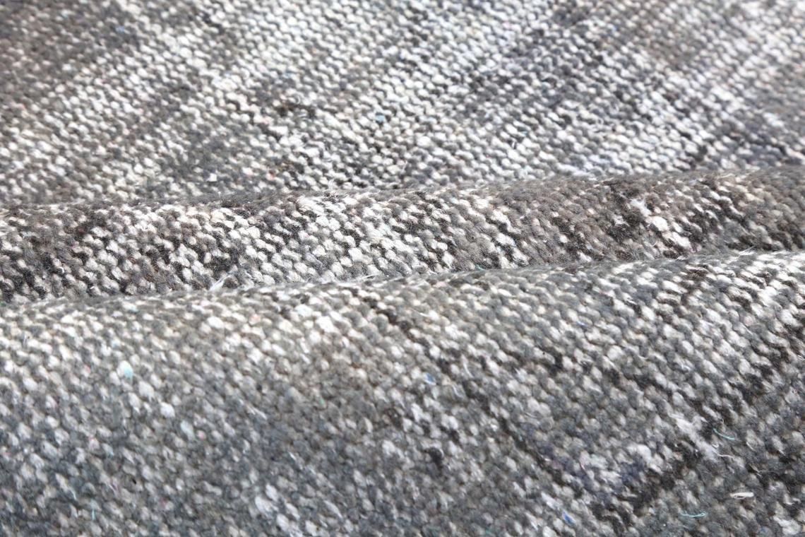5.7x9.2, Distressed Turkish Faded Vintage Rug, Alfombra, Oushak Home Decor, Grey Traditional Area Wool Rug, Turkey, Tealish Gray Boho Chic photo vintage