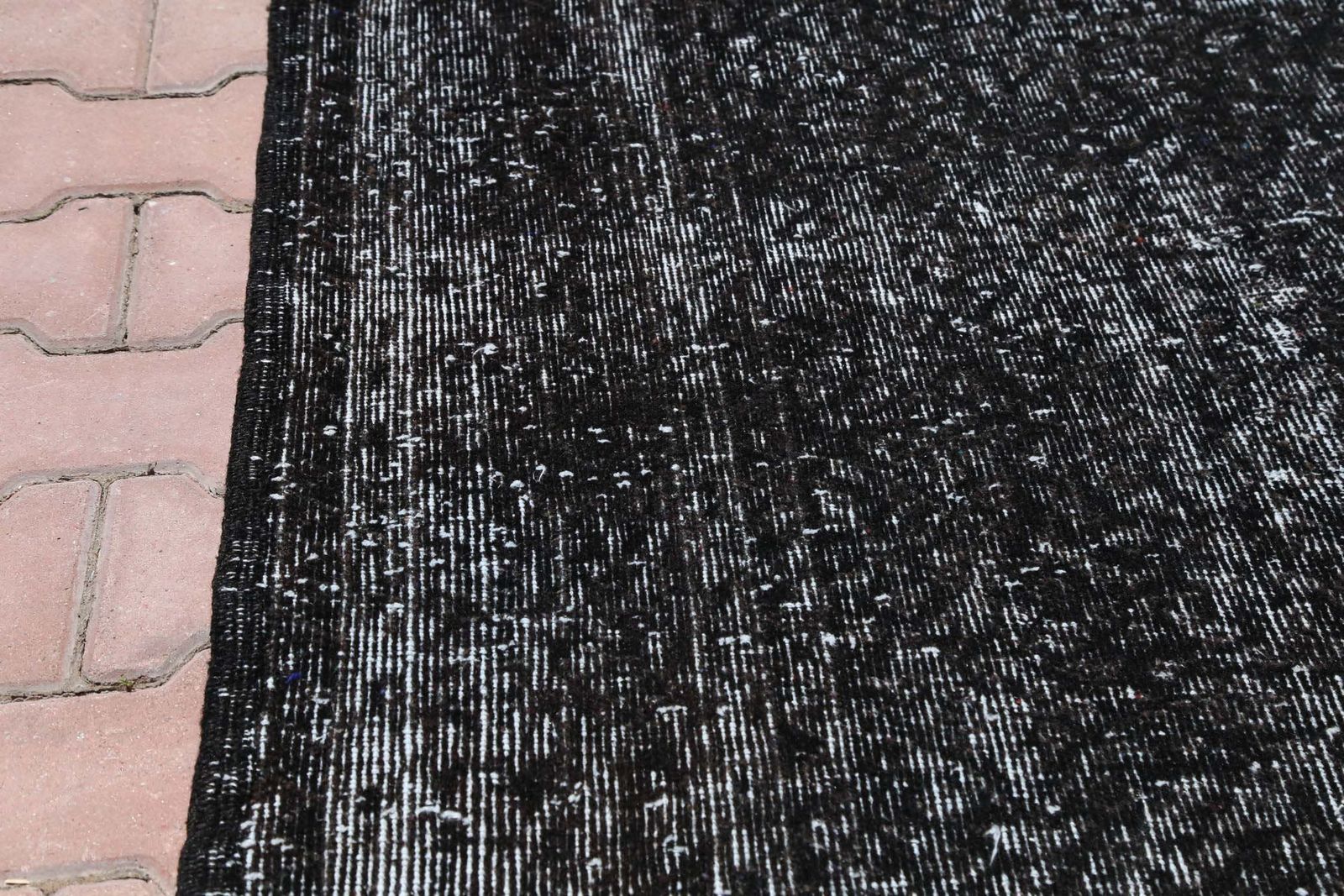 Turkish Rug, Black Oushak Rug, Area Rug, Wool Rug, Distressed Bohemian Rug, Modern Home Decor, Rugs, Distressed Rug photo buy