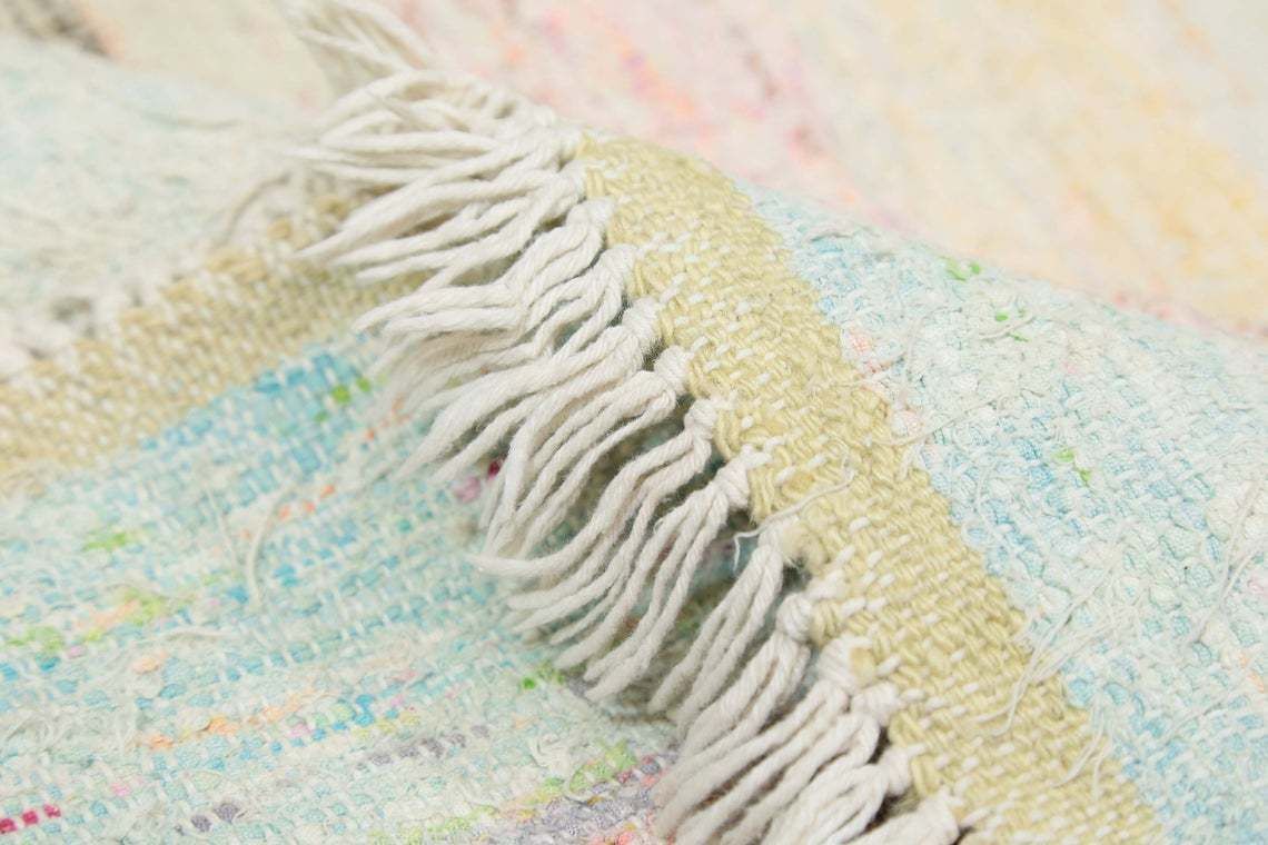 photo for sale 5.5x10.4, Striped, Flatweave Rug, Turkish Rug, Area Rug, Kilim Rug, Oushak Rug, Wool Rug, Red Rug, Living Room Rug, Flatweave Modern, Pastel
