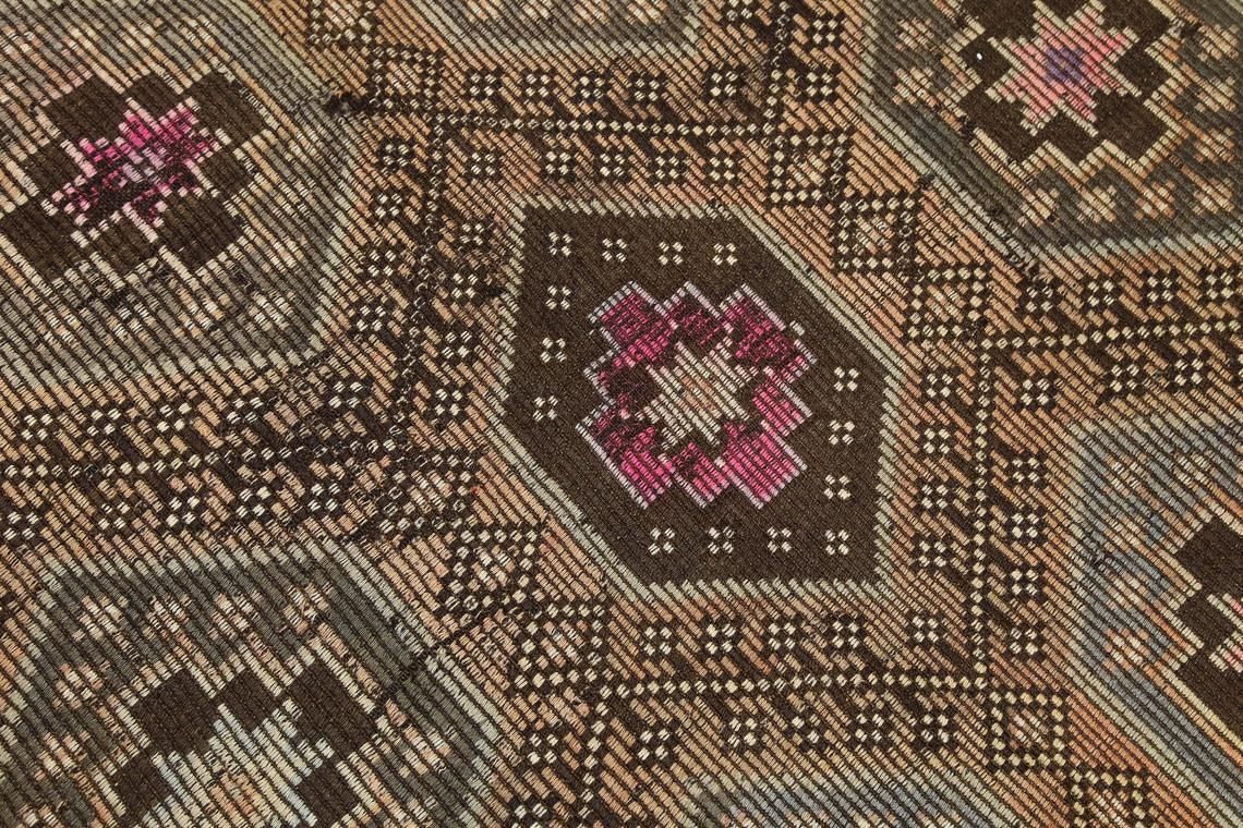 5.8x9.2, Bohemian Turkish Rug, Pink, Beige Pastel, Area Rug, Medallion Rugs, Kilims, Flat Weave Rug, Handmade, Vintage Oushak Rug Floral, photo buy