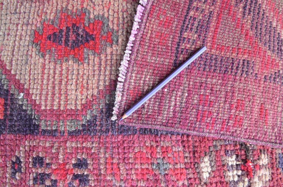2.6x10.1 Ft, Kurdish Runner, Vintage Runner, Herki, Hand Knotted, Wool, Runner Rug, Turkish Rug, Hallway Runner, Home Decor, Hot Pink, Rugs photo vintage