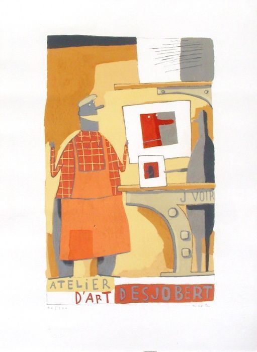 Matje Martin   Lithography   Atelier D'art Desjobert Imprimerie