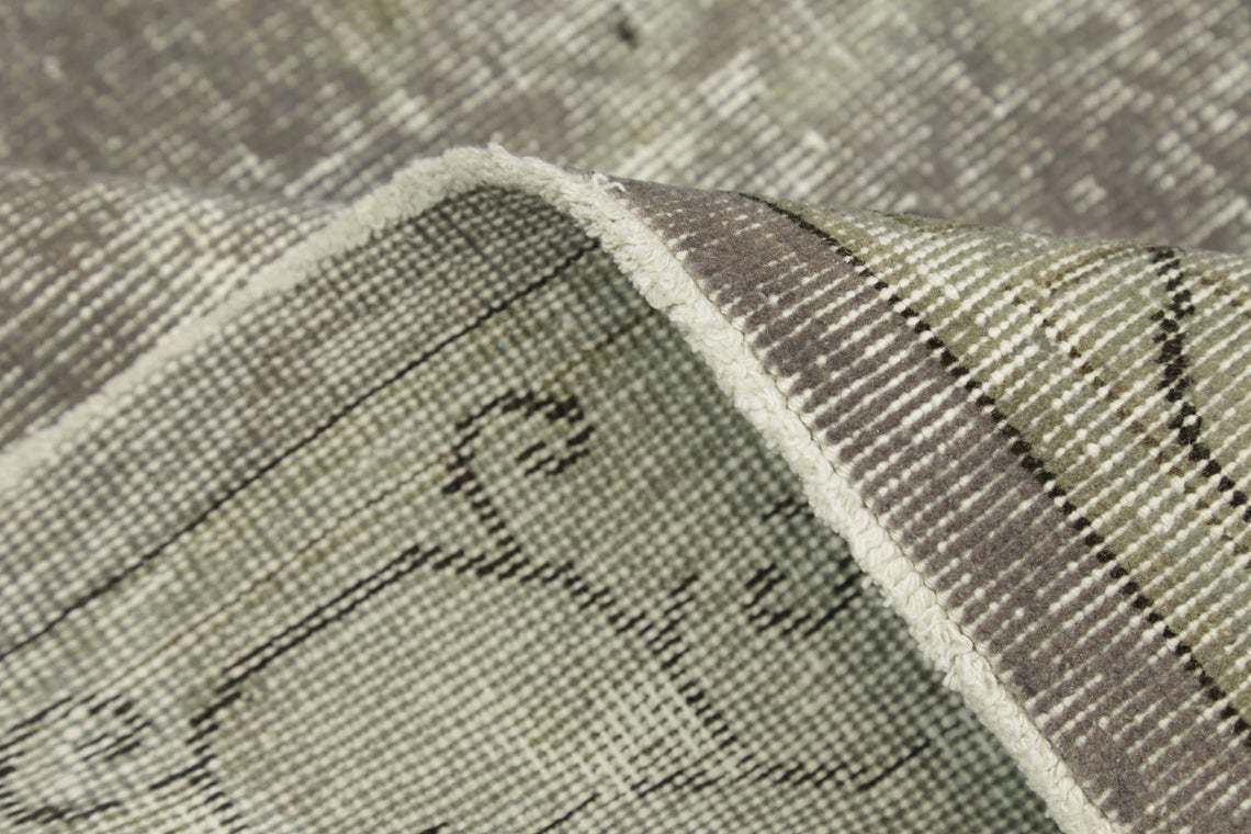 photo furniture Antique Turkish Oushak Area Rug, Anatolian Handwoven Gray Beige Brown, Bohemian Wool Rug, Rugs, Boho Luxury Chic Distressed 6.9x10.2