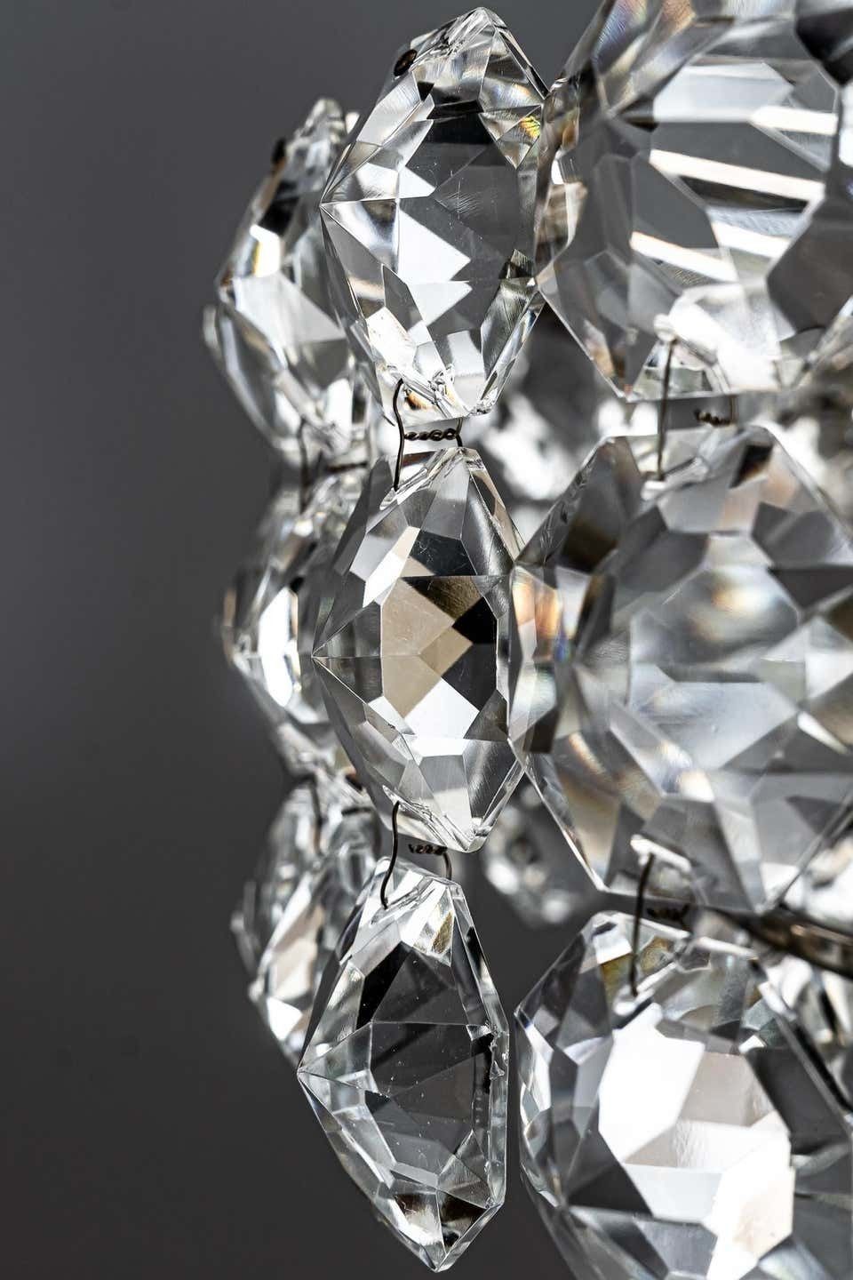 photo buy Beautiful Crystal Chandelier By Bakalowits & Sons, Vienna, 1960s