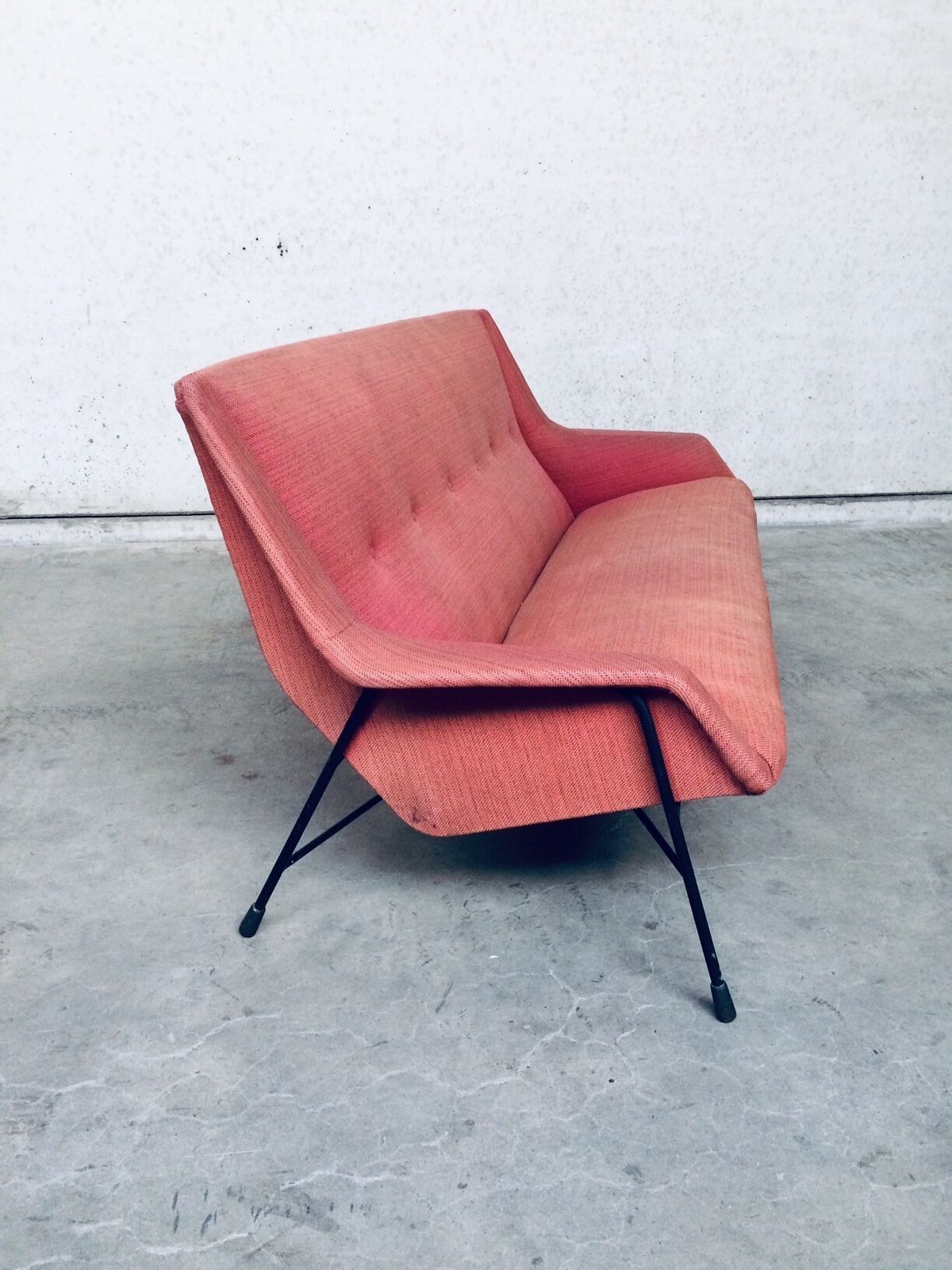 photo furniture Original S12 Model 3 Seat Sofa By Alfred Hendrickx For Belform, Belgium 1958