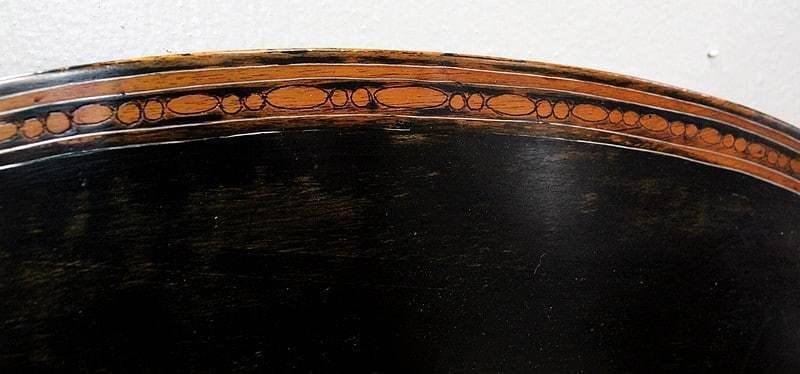 Blackened Wood Wall Shelf, Art Nouveau Taste 1900 photo buy