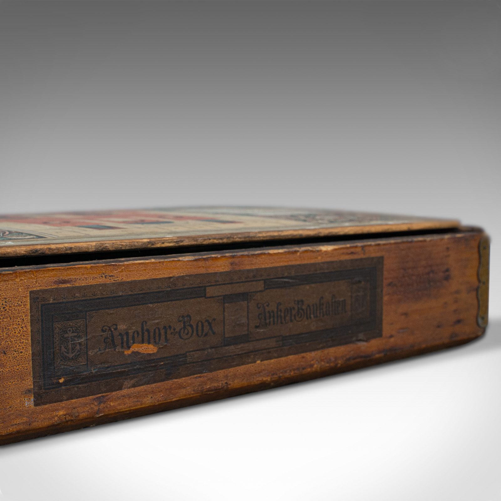 Antique Richter's Anchor Box, German, Stone, Anker Baukasten, Number 15, Set photo for sale
