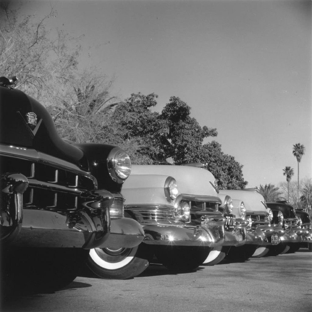 Slim Aarons 'Cadillac Cars' Oversize Unframed Silver Gelatine Fibre Print