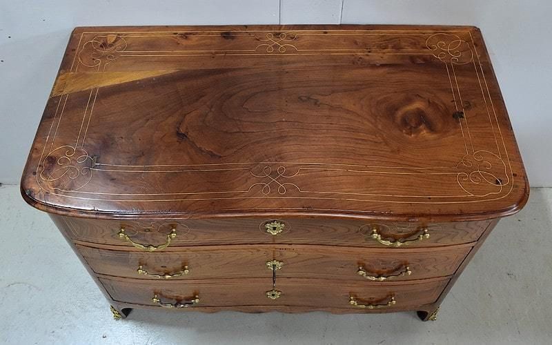 Property Chest Of Drawers In Solid Elm, Louis XIV Period   Mid 18th Century photo 8897.14