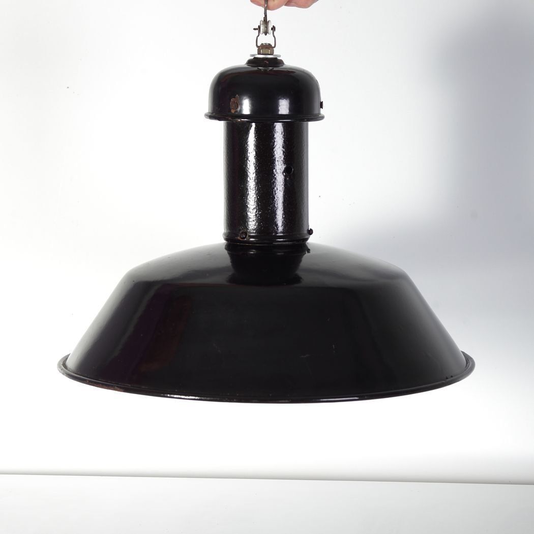 Mid Century Industriële Plafondlamp, Ca. Jaren 1950