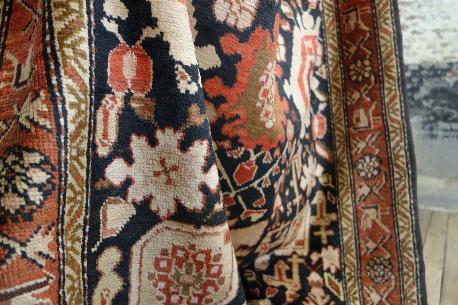 Extremely Large 19th Century Kuba Kelleh Corridor Carpet, Rug photo vinterior