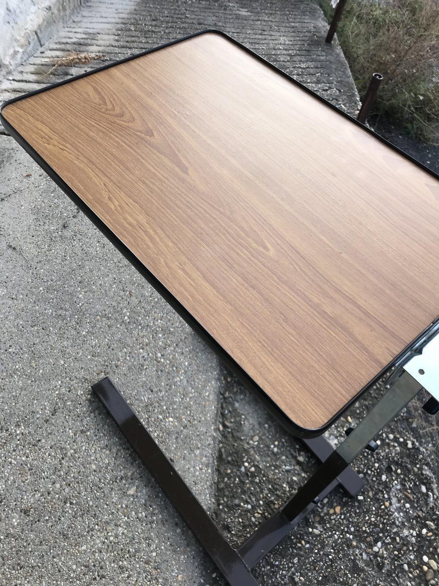 Mid Century Extendable Office Desk In Metal, 1960s photo Furniture