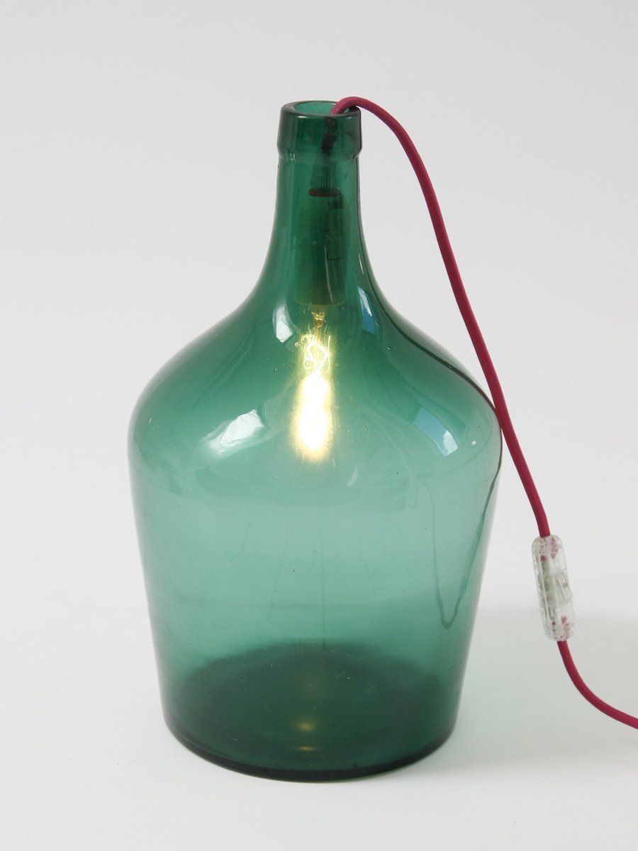 Vintage Demijohn Lamp Light, 1950s