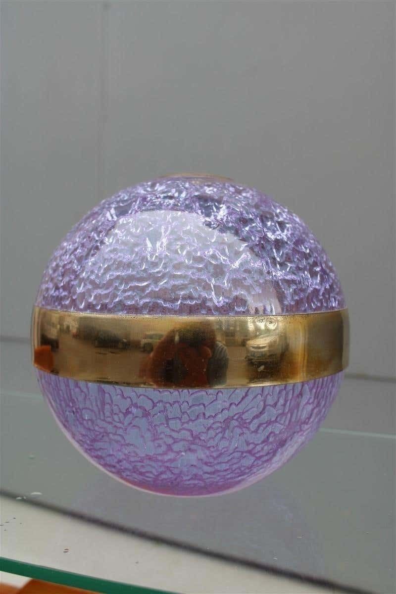 Ball Vase Italian Design Wisteria Taddei 1970s Silver Applications photo furniture