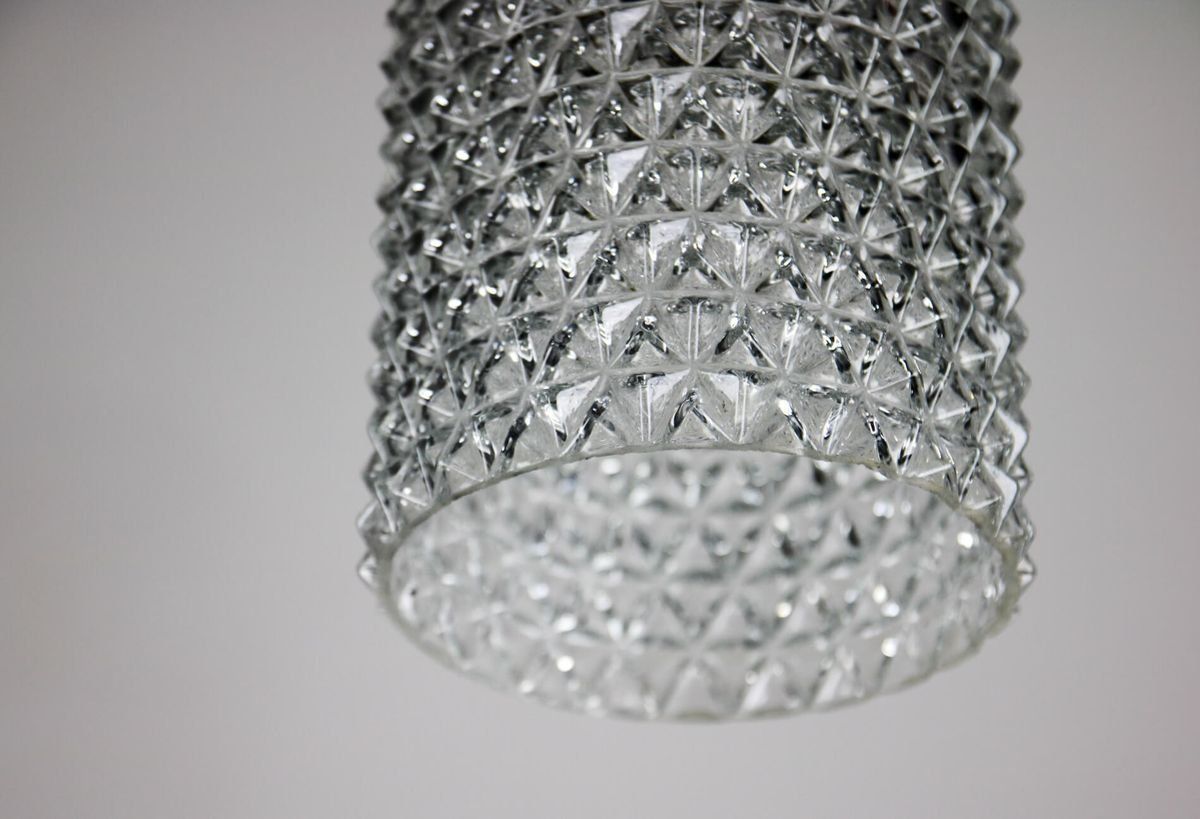 Lighting Crystal Glass Pendant Lamp, 1960s photo
