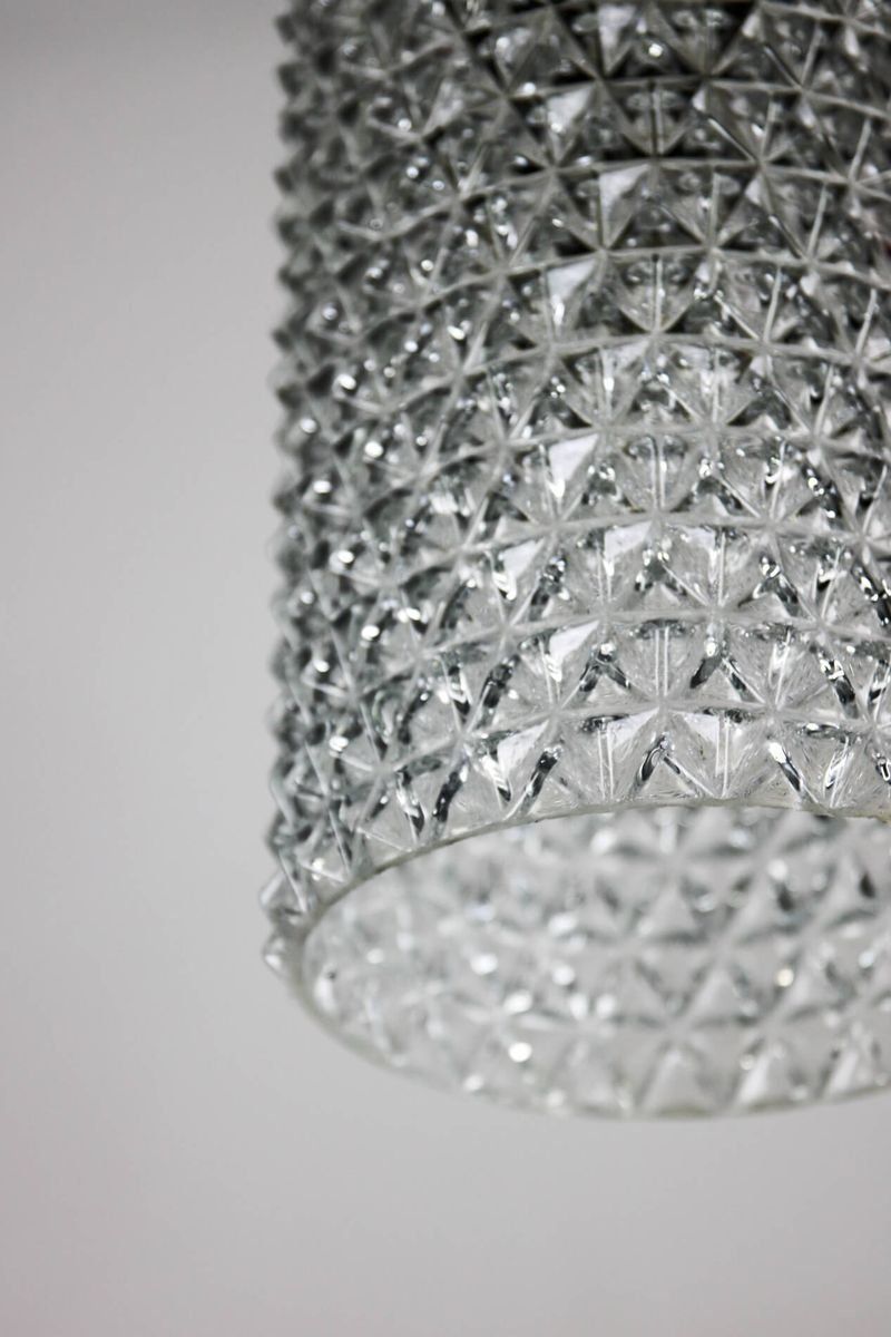 438.0 Crystal Glass Pendant Lamp, 1960s photo