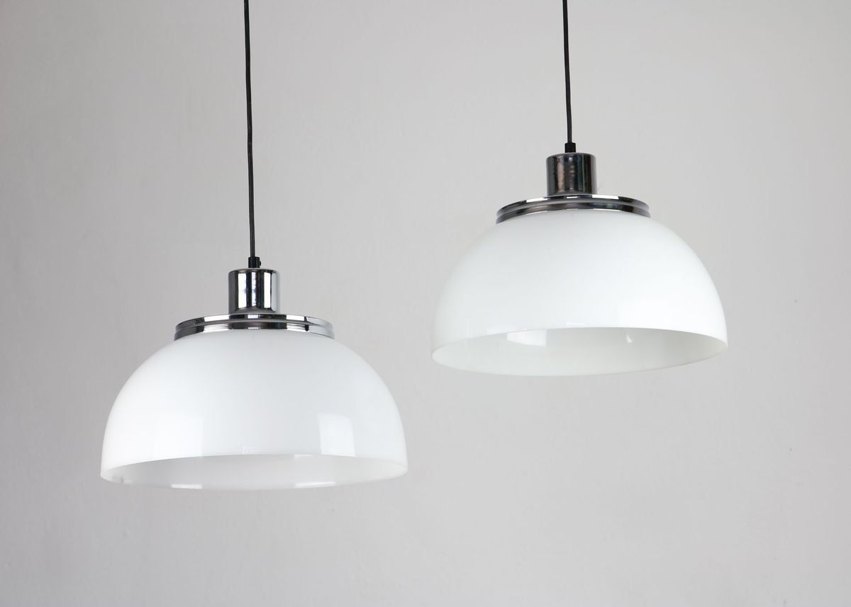 Vintage 2240 Faro Pendant Lamp By Luigi Massoni From Guzzini & Meblo, 1960s, Set Of 2 photo Lighting