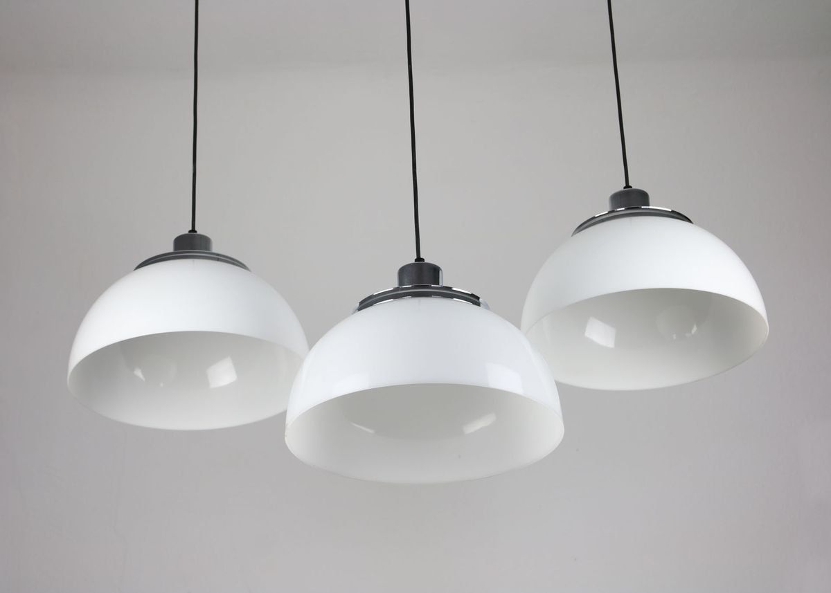 Vintage Faro Lamp By Luigi Massoni From Guzzini, Set Of 3