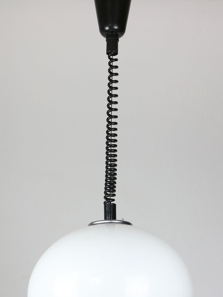 Mid Century White Bud Pendant Lamp From Guzzini, 1980s photo 800.0