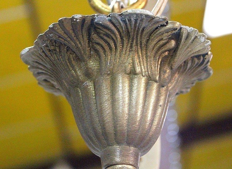 Crystal Chandelier   Mid 20th photo vintage