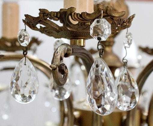 photo vintage Crystal Chandelier   Mid 20th
