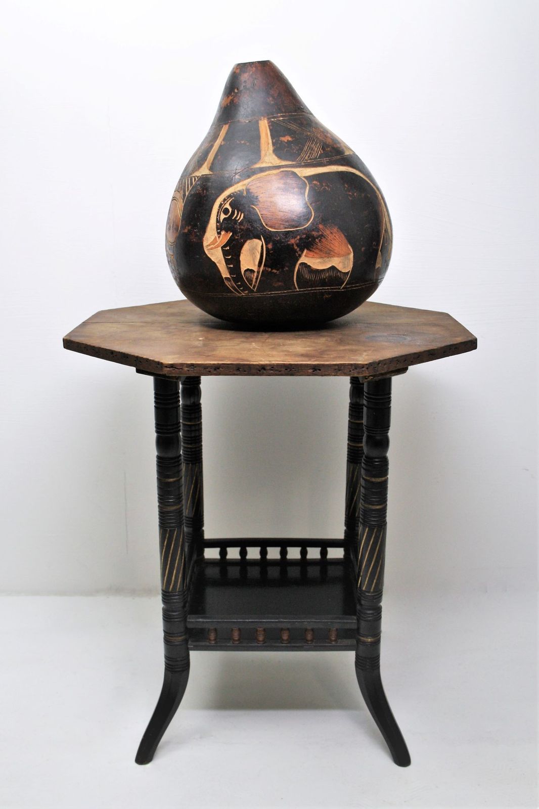 Huge Nut Shell | Lodoicea Shell | Carved Coco De Mer Nut Antique