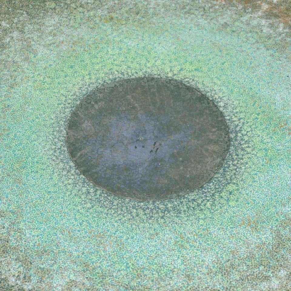 Italian Midcentury Large Ornamental Plate Centerpiece From The 1970s photo buy