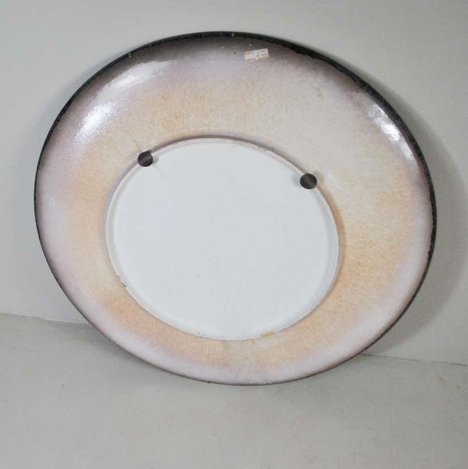 Italian Midcentury Large Ornamental Plate Centerpiece From The 1970s photo vintage