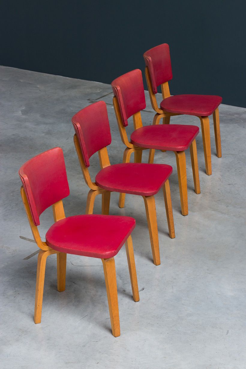 Cor Alons 4 Dining Chair Multiplex Plywood 1950 photo vinterior