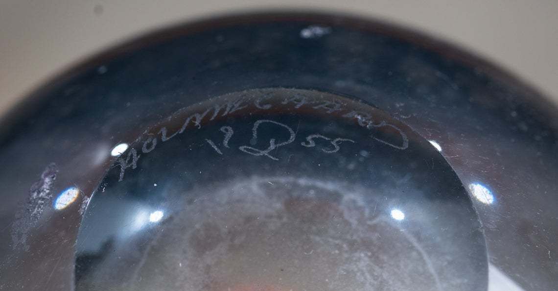 Mid Century Danish Blue Vase By Per Lütken For Holmegaard photo vinterior