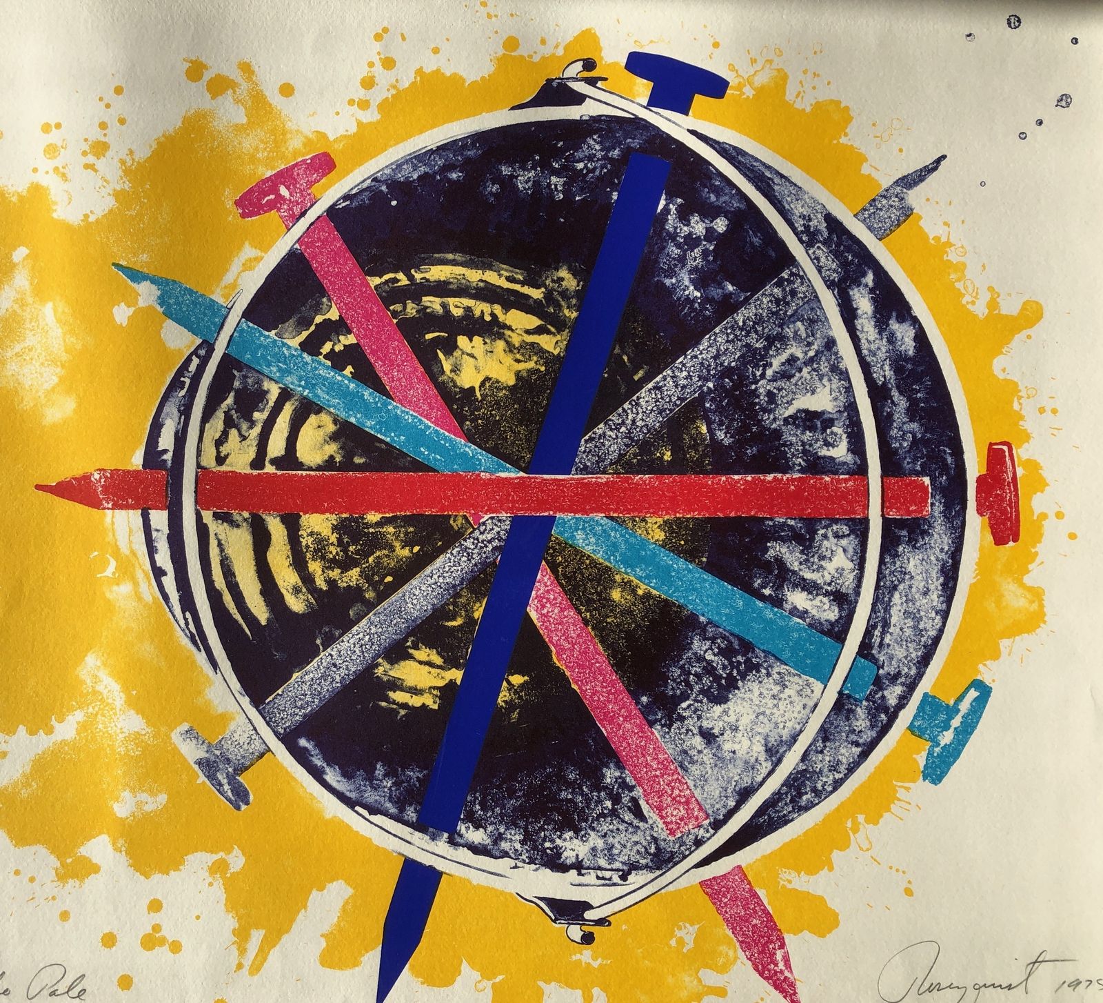 Echo Pale, From Mirrors Of The Mind Portfolio By James Rosenquist 1975