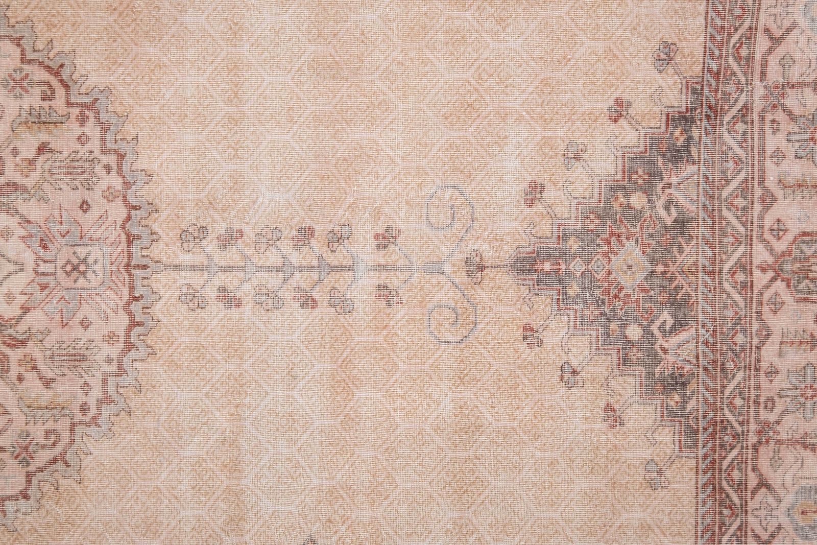 Neutral Colors Oversize Wool Rug, Oriental Turkey Oushak Carpet With Floral Design 298 X 450 photo for sale
