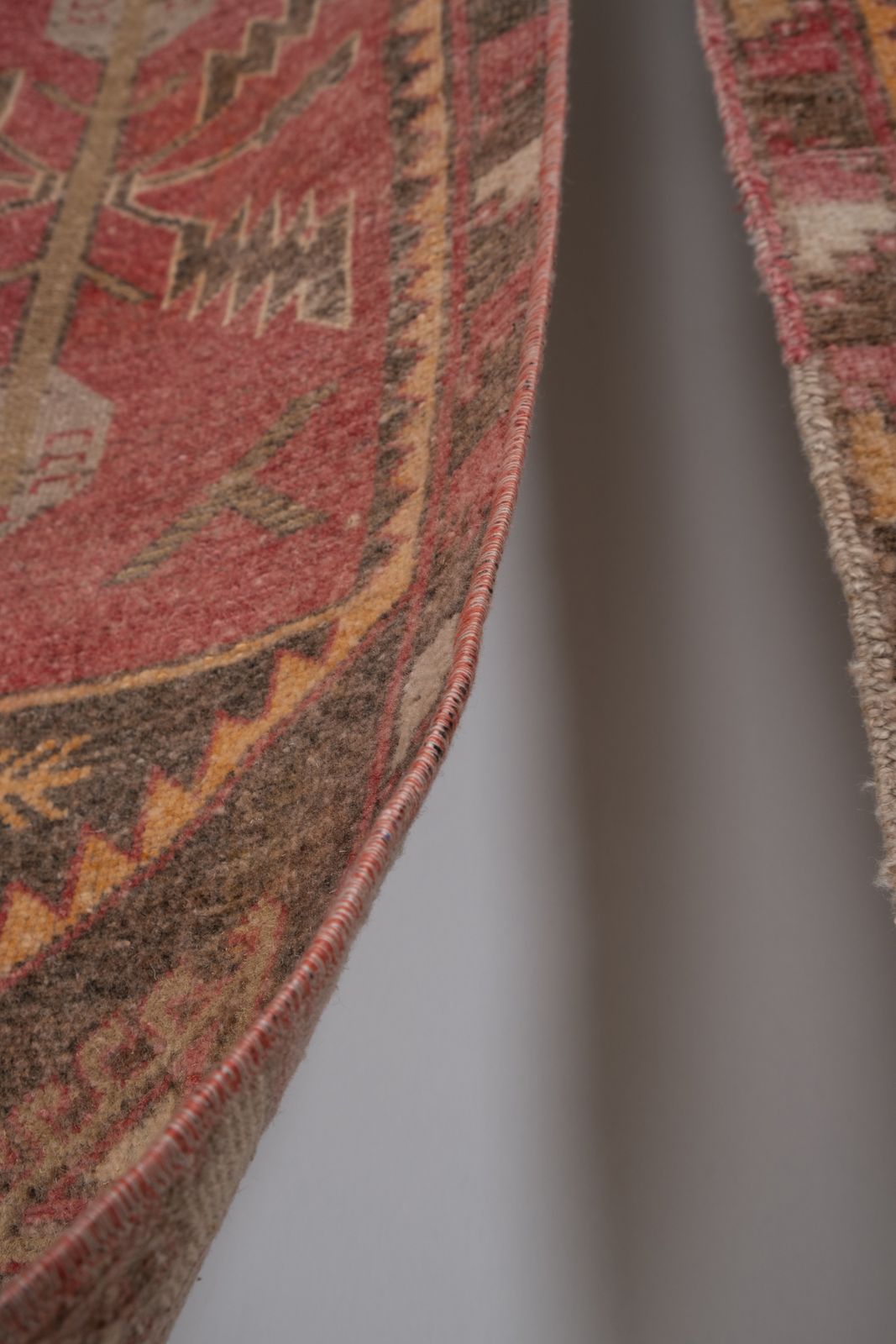 Set Of 2 Piece Hand Knotted Oriental Turkish Small Area Rugs 48x108 photo 307.0
