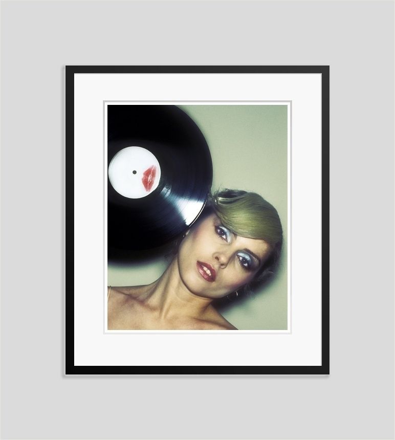 ' Vinyl Blondie '   1978 By Martyn Goddard Giclee Print Framed In Black