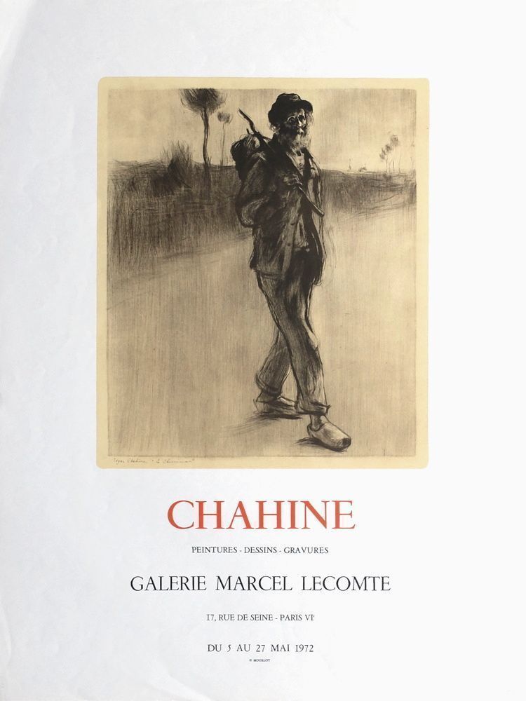 Edgar Channel After   Mourlot Lithograph Poster   Expo Galerie Marcel Lecomte 1972